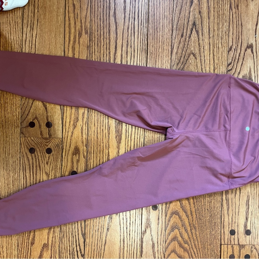 Yogalicious Lux Athletic Leggings in Mauve / Dusty Rose - Picture 2 of 4